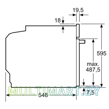 Электрический духовой шкаф Bosch HBG7341B1 картинка 6